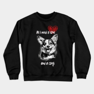 Corgi love Crewneck Sweatshirt